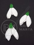 Pendant din pâslă tip ghiocel 30x22mm 10 buc 182238