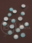 Cabochon sticla 6x3mm ochi de pisică albastru lumina 20 buc 191029