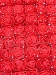 Trandafiri din spumă 20mm red cu tul 12 bucăți 181220
