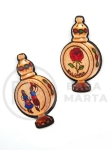 Cutie de lemn 36x20x3mm mix 10 bucăți 182566