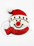 Snow pâslă și brocart eva 72x62mm 5 buc 182810