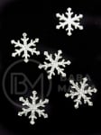 Fetru fulg de snow 20mm argintiu 20 bucati 182812