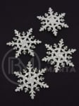 Fetru fulg de snow 40mm argintiu 10 bucati 182814