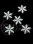 Fulg de snow 20mm curcubeu alb 50 bucati 182816
