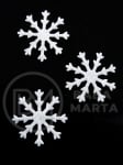 Fetru fulg de snow 28mm alb 30 bucati 182818
