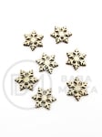 Fulgi de zăpadă din lemn 17x2.5mm 20 bucăți 182832