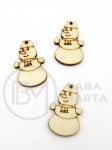 Om de zăpadă din lemn 29x18x2.5mm 10 bucăți 182837