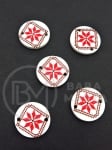Cerc de brodat 20x2mm lemn 10 buc 182859