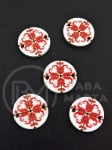 Cerc de brodat 20x2mm lemn 10 buc 182861