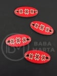 Oval cu broderie 30x15x2mm lemn 10 buc 182866