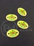Oval cu potcoavă 24x16x2mm lemn 10 buc 182869