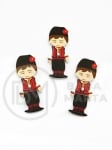 Băiat cu costum 40x15x2mm lemn 10 buc 182882