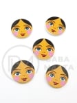 Cerc cu față de fată 20x2mm lemn 10 buc 182893