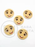 Cerc cu față de băiat 20x2mm lemn 10 buc 182894