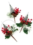 Creangă decorativă de pin de Crăciun 24cm 185012