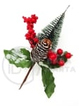 Creangă decorativă de pin de Crăciun 24cm 185014