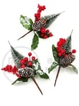 Creangă decorativă de pin de Crăciun 24cm 185014