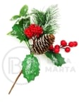 Creangă decorativă de pin de Crăciun 25cm 185016