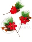 Creangă decorativă de pin de Crăciun 24cm 185025