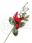 Creangă decorativă de pin de Crăciun 30cm 185035