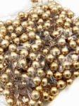 Bile din polistiren pe sârmă 15x65mm aurii 40 bucăți 185059
