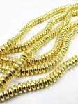 Hematit nemagnetic 6x3mm culoare aurie ~145 bucăți 40cm 1 greutate 352893