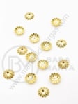 Capac metalic 6x2mm culoare aurie 1 pachet 200 buc 301809