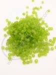 Sticla margele verde open mat 3mm 50g 333093