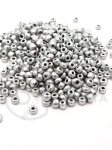 Mărgele de sticlă argintii 3mm 1 pachet 50g 333001