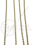Lanț metalic cu bilă 1.5mm culoare bronz antic 1 metru 302107