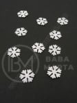Fetru fulg de snow 10x1mm alb 1 pack 100 bucati 181876