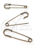 Ac secret metalic 60x16x5mm culoare bronz antic 1 pachet 3 buc 301850