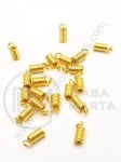 Vârf arc 7x3mm color aurie 1 pachet 50 buc 302129
