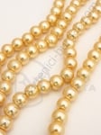Șir de perle galben-crem 8mm ~80cm ~110 pieces 341008