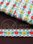 Panglică cu flori 13mm 1 pachet ~20 metri 411198