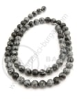 Bilă de obsidian fulg de nea 6mm ~61 buc 1 buc 351439