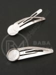 Agrafă de păr 54x16mm color argintie 1 pachet 2 buc 301836