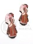 Figurină din lemn 45x18x2.5mm fecioară 1 pachet 10 buc 182449