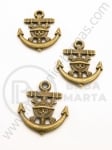 Pandantiv metalic 22x19mm bronz antic 10 bucăți 308444