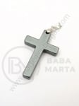 Pandantiv cruce hematit 35x23x4mm 1 buc 355509