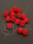 Marmură 6mm roșu pasăre, gaură 1mm 40g ~340 buc 311372