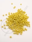 Perle galbene de sticla 3mm 50g 333105