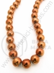 Mărgele de sticlă 8mm cupru ~42 bucăți 1 bucată 343136