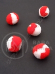 Pompom 20mm alb-rozu calitate 1, 1 pachet, 20 bucăți. 461211