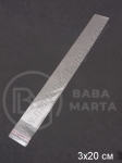 Pungă de celofan cu adeziv 3x20+3cm. capacitate 1 pachet 200 buc 112030