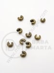 Dop metalic 3x2mm culoare bronz antic 1 pachet 50 buc 302125