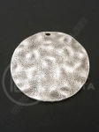 Pandantiv metalic 45mm culoare argintie gaură 2mm 1 buc 307712