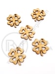 Trifoi din lemn 24x27mm gaură 2mm 1 pachet 10 pcs 181561