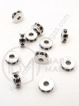Margele 8x3mm alamă cu zirconii forjate 1 bucată 305223