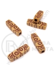 Mărgele 29x9x7.5mm imitație lemn 1 pachet 40g ~22 buc 312126
